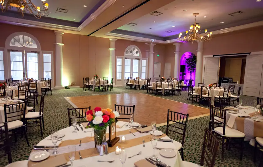 Event banquet hall and dance floor
