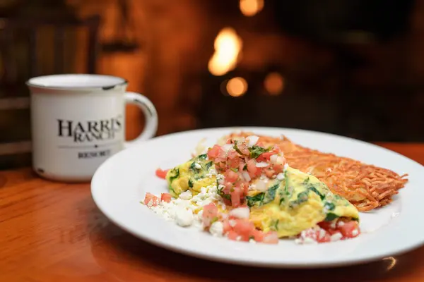 Ranch Kitchen omelette with hash browns