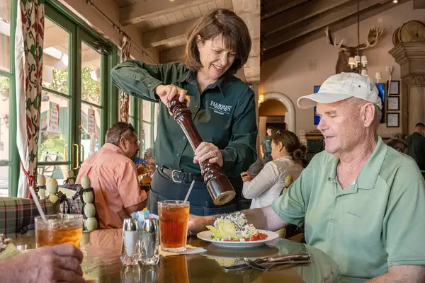 Server in restaurant