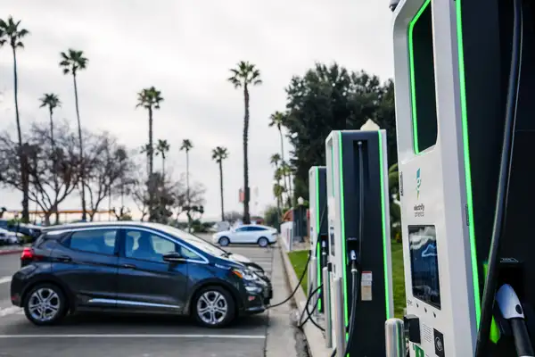 Electrify America EV charging stations at Harris Ranch