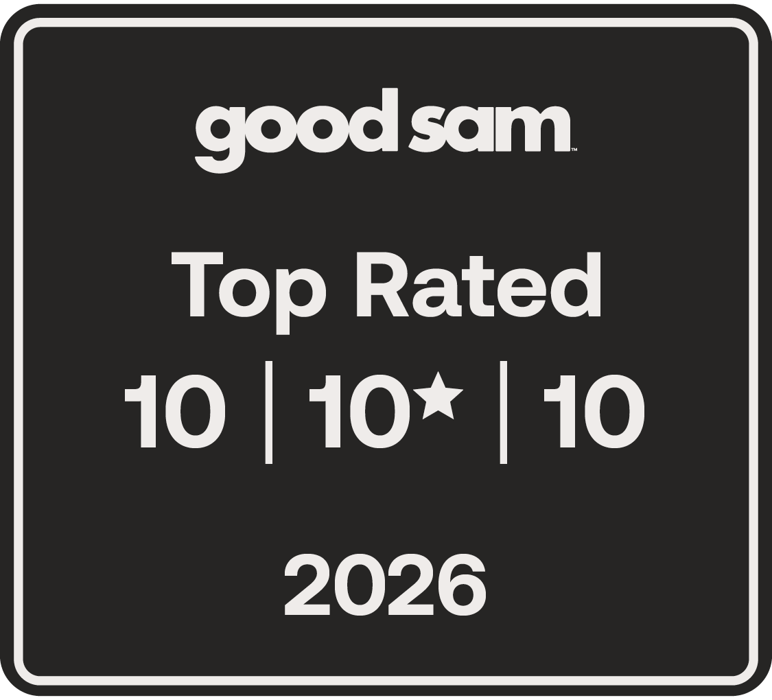 Good Sam Club 10/10/10 perfect rating badge